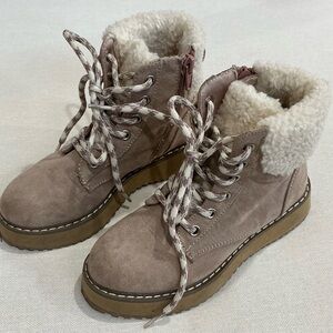 Madden Girl Pink Kids Boots with Tan Sole